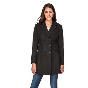 Haute Edition NWT Double Breasted Wool Blend Peacoat Winter Jacket Coat 2XL